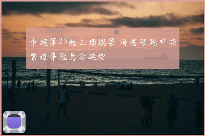 中超第25轮三场战罢 海港领跑申花紧追争冠悬念延续
